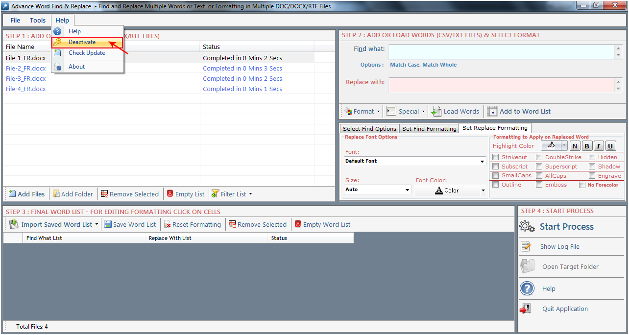 FAQ Find and rplace