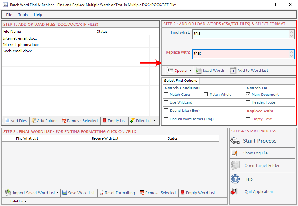 Batch Word Find Replace Batch Word Find Replace