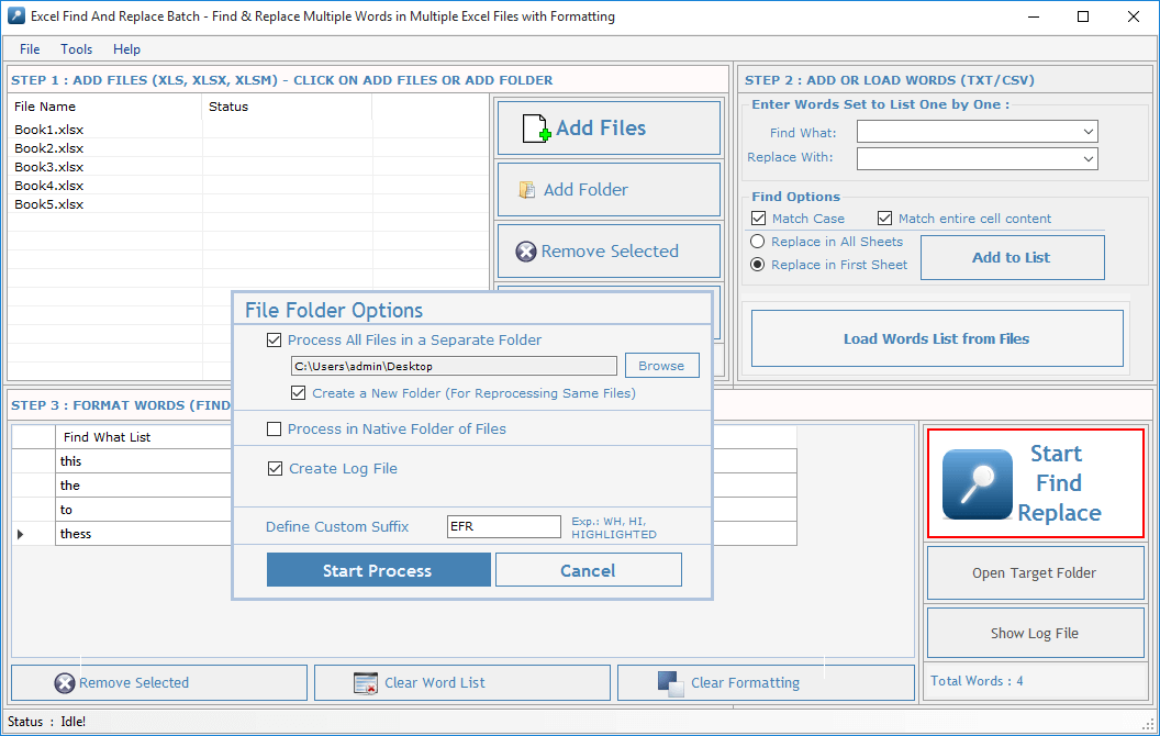 Excel Find Replace