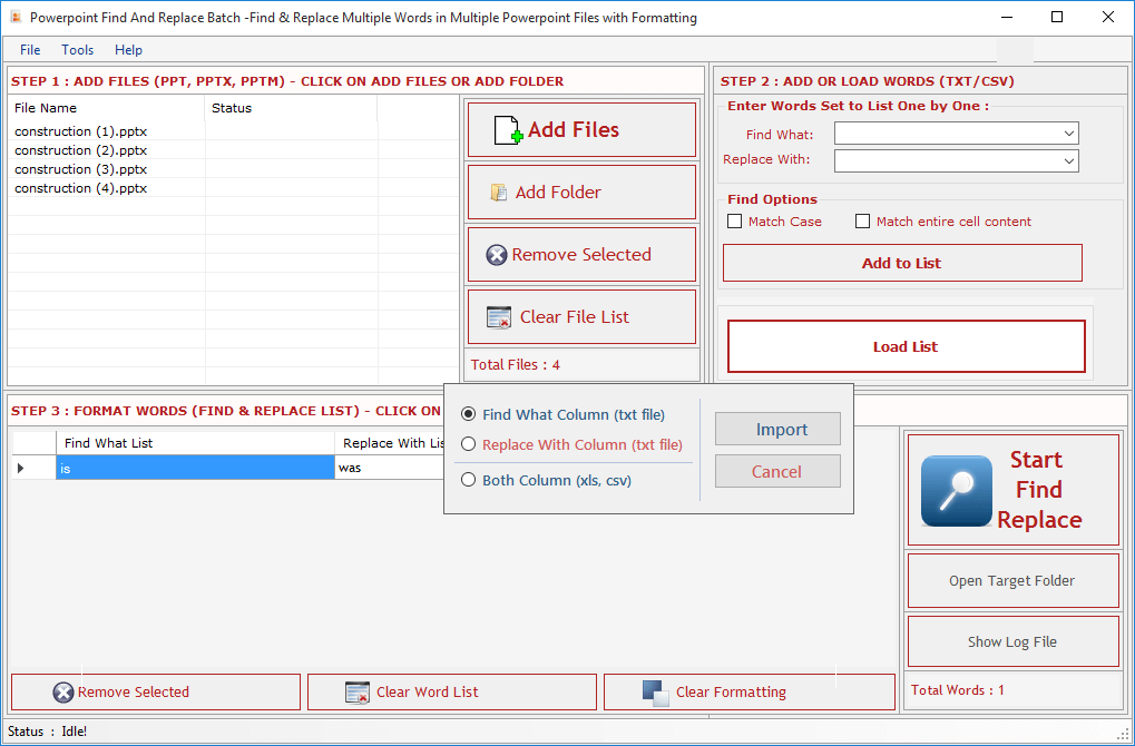 Powerpoint Find Replace