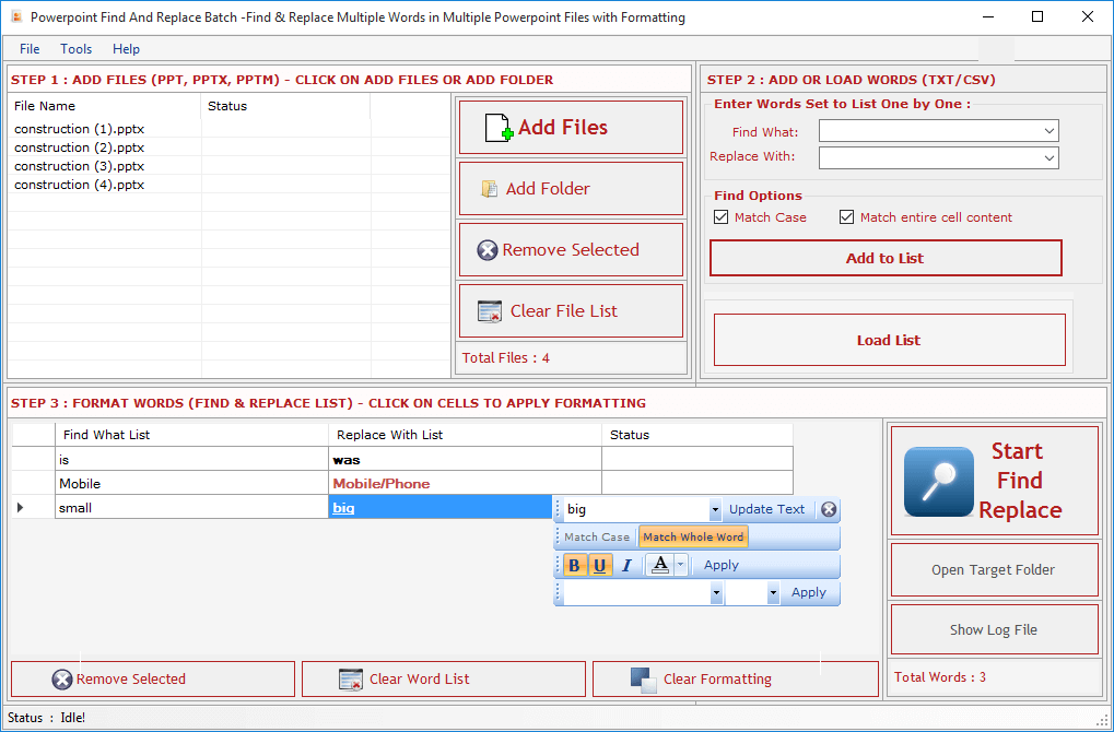 Powerpoint Find Replace