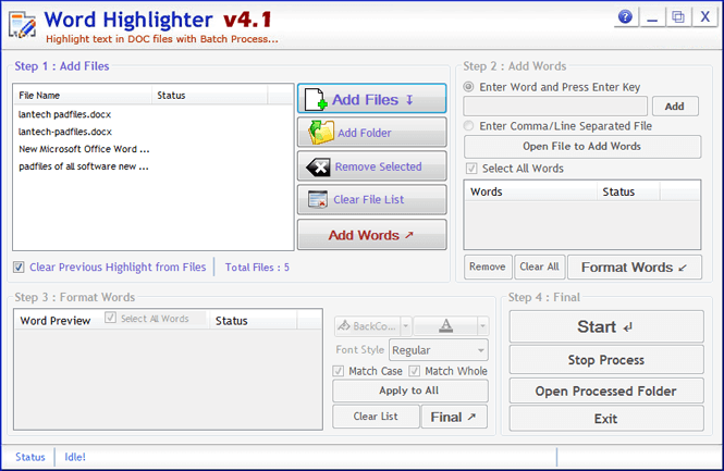 Word Highlight Tool